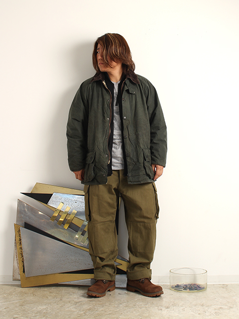 USED】OIL OUT BARBOUR BEAUFORT OLIVE size42-毎日を楽しく豊かにする ...