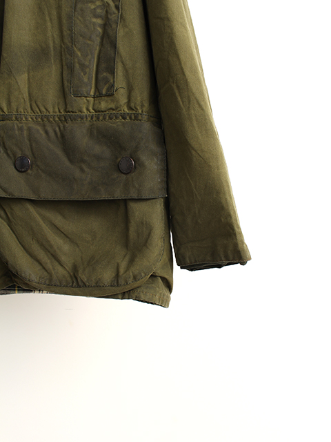 【USED】OIL OUT BARBOUR BEAUFORT LIGHT OLIVE size50  オイルアウトバブアービューフォートライトオリーブサイズ50