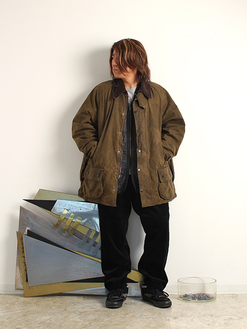 USEDOIL OUT BARBOUR CLASSIC BEAUFORT KHAKI OLIVE 毎日を楽しく
