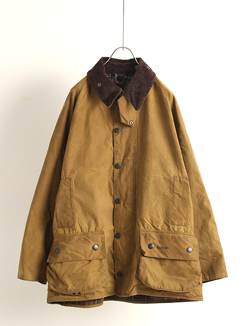 【USED】OIL OUT BARBOUR CLASSIC MOORLAND KHAKI OLIVE size42  オイルアウトバブアークラシックムーアランドカーキオリーブサイズ42