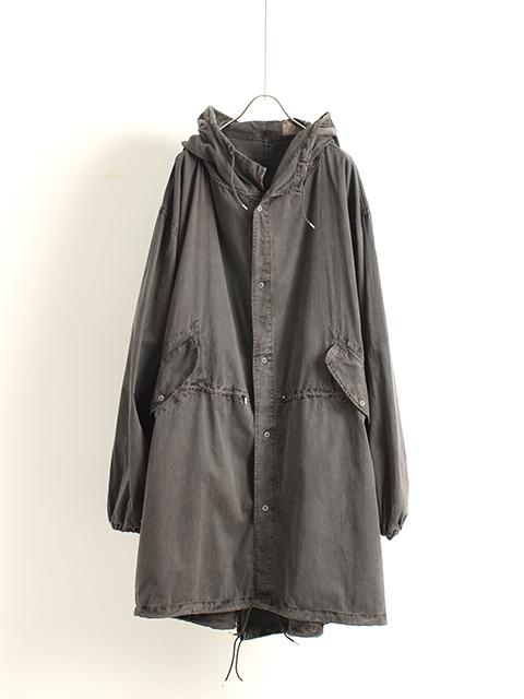 【USED】US ARMY M1950 SNOW PARKA BLACK OVER DYE COTTON100％  アメリカ軍スノーパーカー黒染めコットン100％