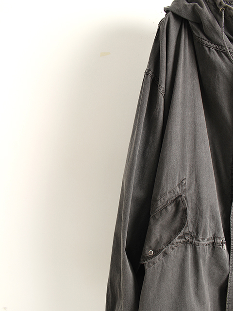 【USED】US ARMY M1950 SNOW PARKA BLACK OVER DYE COTTON100％  アメリカ軍スノーパーカー黒染めコットン100％