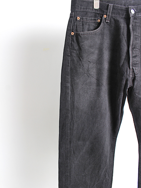 4.【USED】90s Levi's 501 BLACK DENIM PANTS 