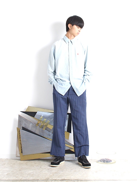 ラルフローレン ボタンダウンシャツ CLASSIC FIT シャンブレー USED