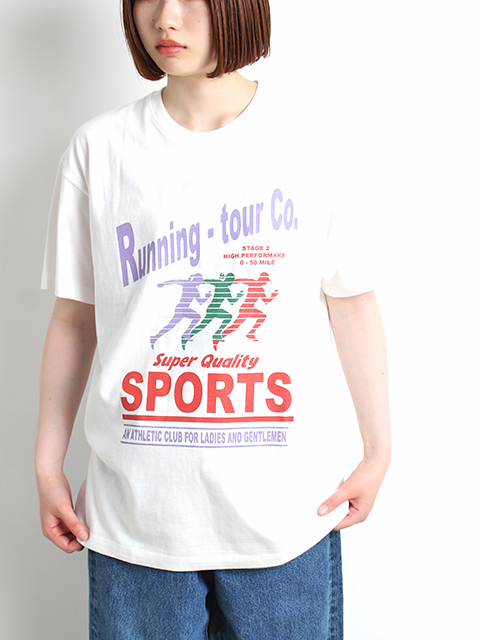 コンニチハボンジュール ランニング Tシャツ