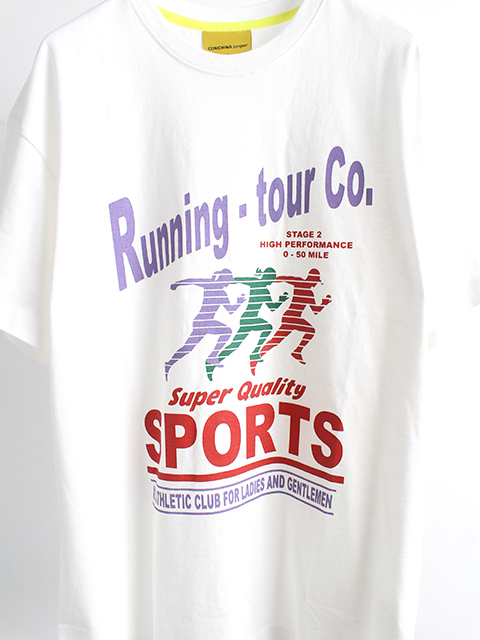 コンニチハボンジュール ランニング Tシャツ