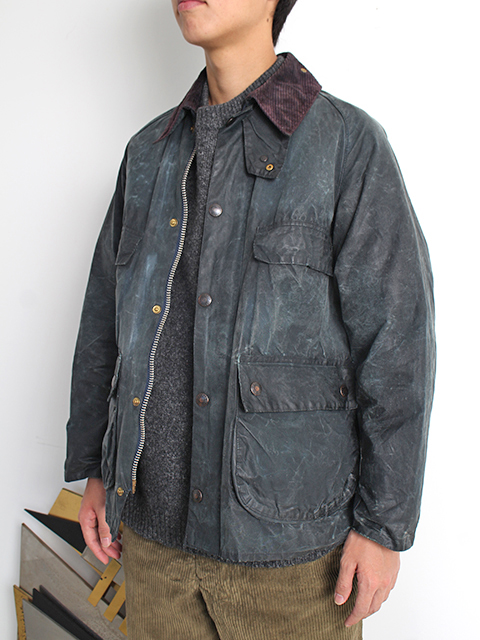 Barbour 2ワラント BEDALE ネイビー サイズ38？ バブアー ビデイル