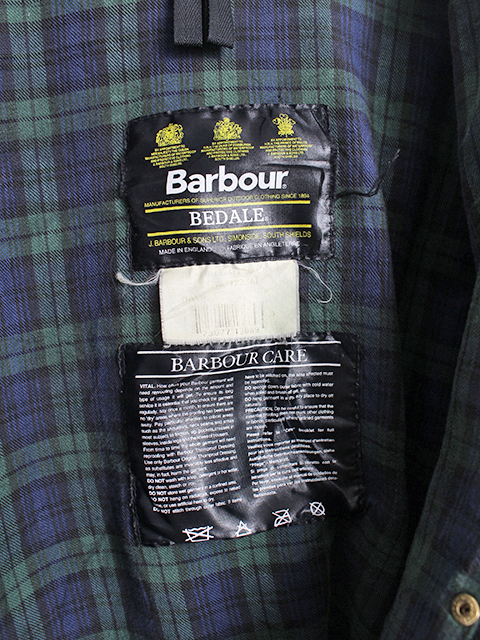 Barbour 旧3ワラント BEDALE ブラック サイズ48 バブアー ビデイル