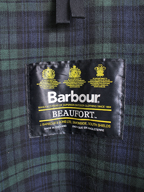 Barbour 旧3ワラント BEAUFORT ブラック サイズ46 バブアー ビューフォート