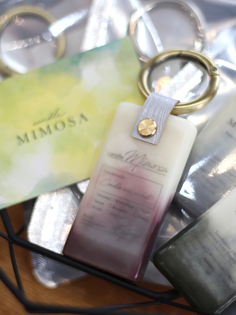 candle MIMOSA Color Aroma Wax キャンドルミモザ カラーアロマワックス キャンドルキーホルダー