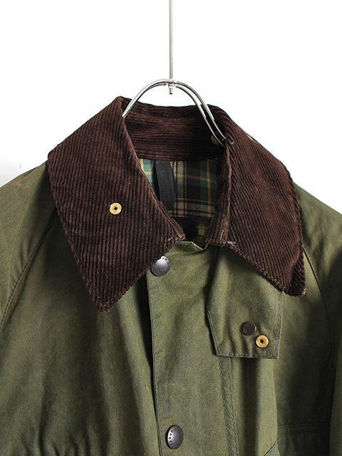 Barbour BEDALE セージ サイズ38 旧3ワラント 4ポケット バブアー ビデイル