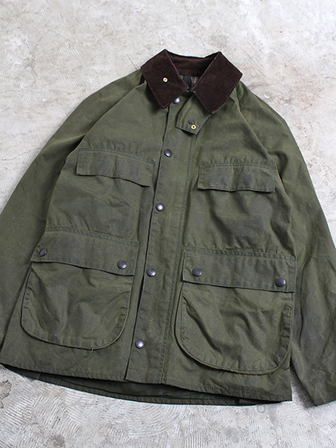 Barbour BEDALE セージ サイズ38 旧3ワラント 4ポケット バブアー ビデイル