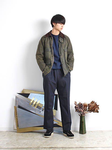 Barbour BEDALE Sage サイズ34 旧3ワラント 4ポケット バブアー ビデイル セージ