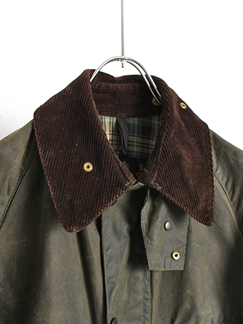 Barbour BEDALE Sage サイズ34 旧3ワラント 4ポケット バブアー ビデイル セージ