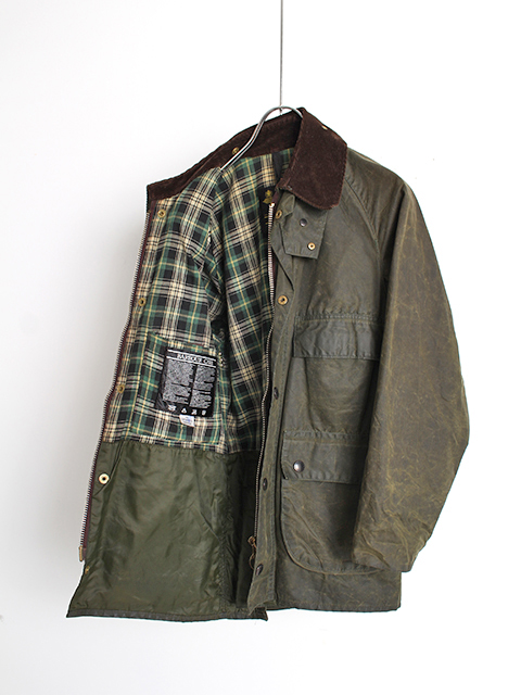 Barbour BEDALE Sage サイズ34 旧3ワラント 4ポケット バブアー ビデイル セージ