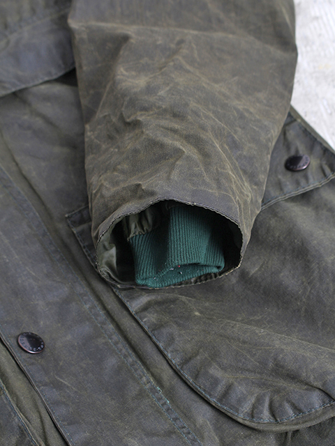 Barbour BEDALE Sage サイズ34 旧3ワラント 4ポケット バブアー ビデイル セージ