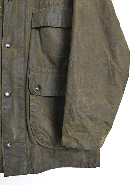 Barbour BEDALE Sage サイズ34 旧3ワラント 4ポケット バブアー ビデイル セージ