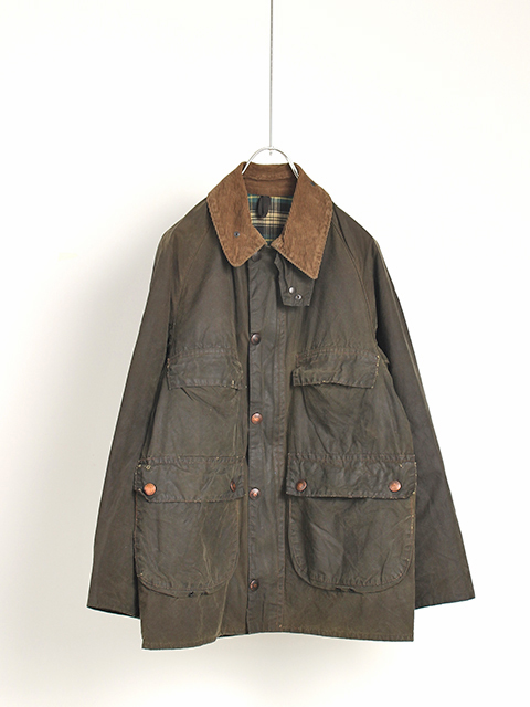 REPROOF 2WARRANT BARBOUR 4POCKET BEDALE SQUARE ZIP-OLIVE  C36リプルーフバブアー4ポケットビデイル棒ジップ