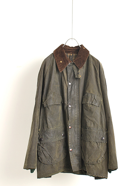 2WARRANT REPROOF BARBOUR-4POCKET BEDALE OLIVE C44 リプルーフバブアー4ポケットビデイル44サイズ