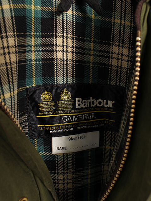 【イギリス製】Barbour Gamefair 36