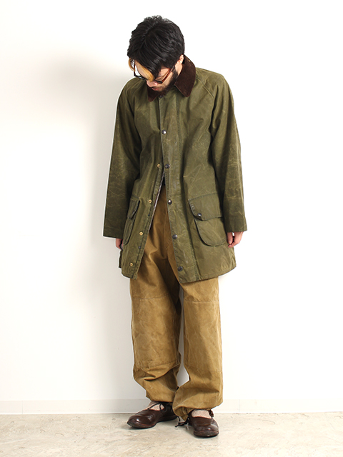 VINTAGE BARBOUR TRENCH COAT-OLIVE 48-OIKOS 毎日を楽しく豊かにする ...