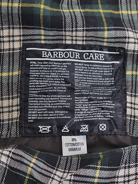 Barbour 2ワラント GAMEFAIR オリーブ サイズ36 バブアー ゲームフェア