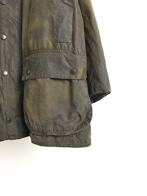 3WARRANT REPROOF BARBOUR BORDER OLIVE size-C46-毎日を楽しく豊かに 