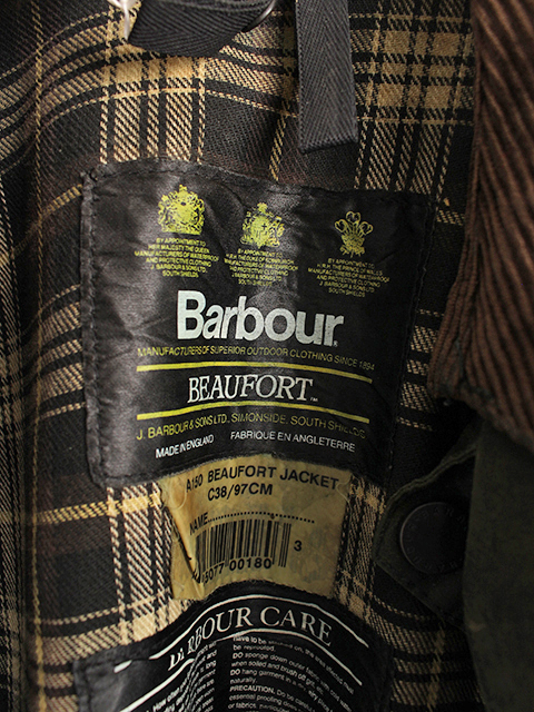 6.REPROOF BARBOUR BEAUFORT OLIVE-38 バブアービューフォートオリーブ38