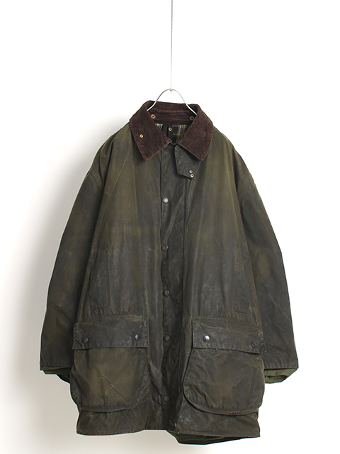 VINTAGE BARBOUR BORDER-OLIVE 48 ヴィンテージバブアーボーダー-オリーブ48