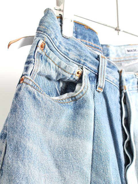 REMAKE 4FOR1 WIDE DENIM PANTS SUNNY SIDE UP-SIZE2 TYPE-A サニーサイドアップ