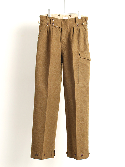 50s AUSTRALIAN ARMY WOOL BATTLE DRESS TROUSERS -OIKOS 毎日を楽しく