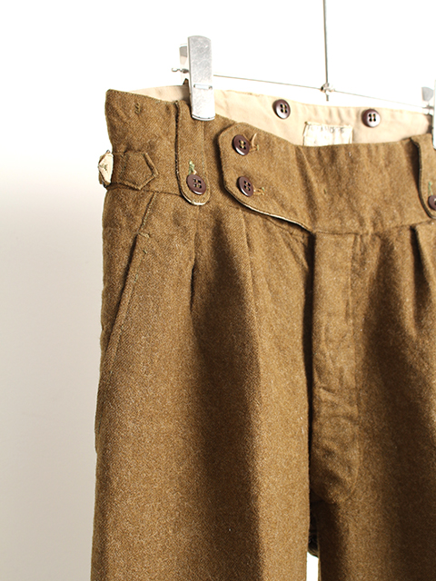 50s AUSTRALIAN ARMY WOOL BATTLE DRESS TROUSERS -OIKOS 毎日を楽しく