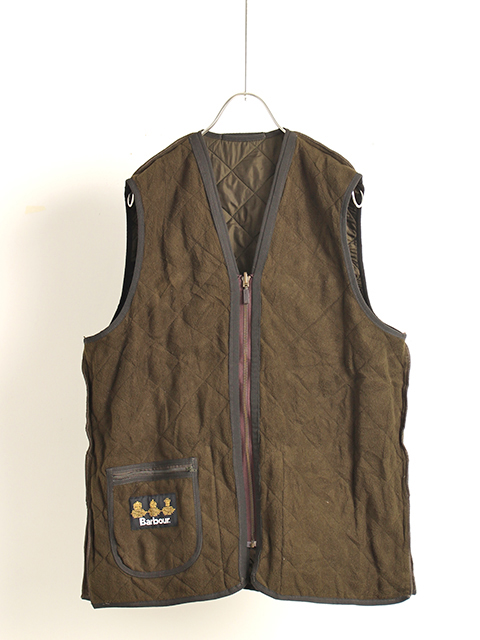 BARBOUR QUILTING VEST OLIVE バブアーキルティングべストオリーブ