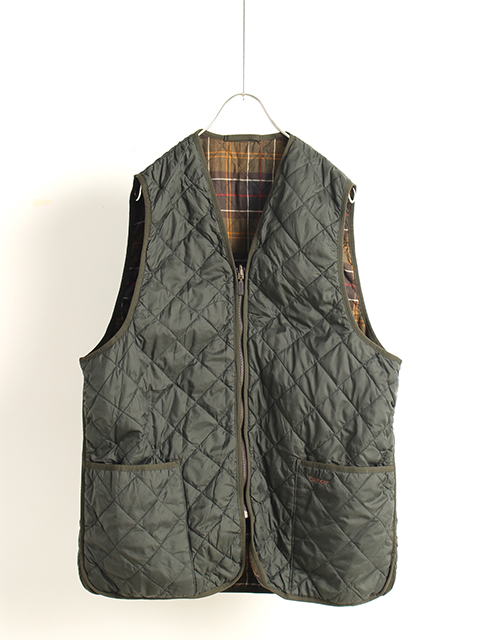 BARBOUR QUILTING VEST LIGHT OLIVE バブアーキルティングべストライトオリーブ