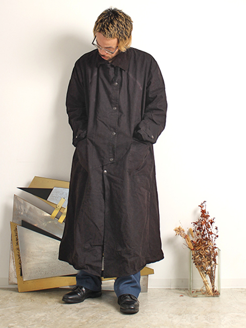 BARBOUR × BACKHOUSE STOCKMAN'S COAT BLACK DYE-A-OIKOS 毎日を楽しく 