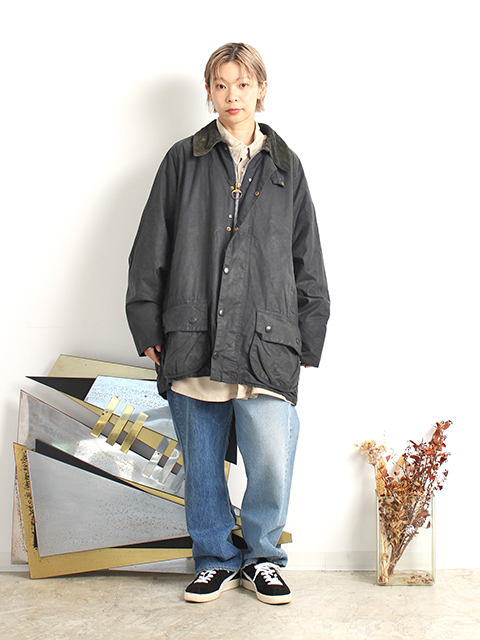 REPROOF BARBOUR-BEAUFORT NAVY C44 -OIKOS 毎日を楽しく豊かにする