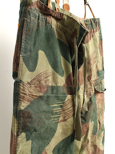 【USED】BELGIUM ARMY BRUSH STROKE CAMO SUSPENDER TROUSERS  ベルギー軍ブラッシュストロークカモサスペンダーパンツ