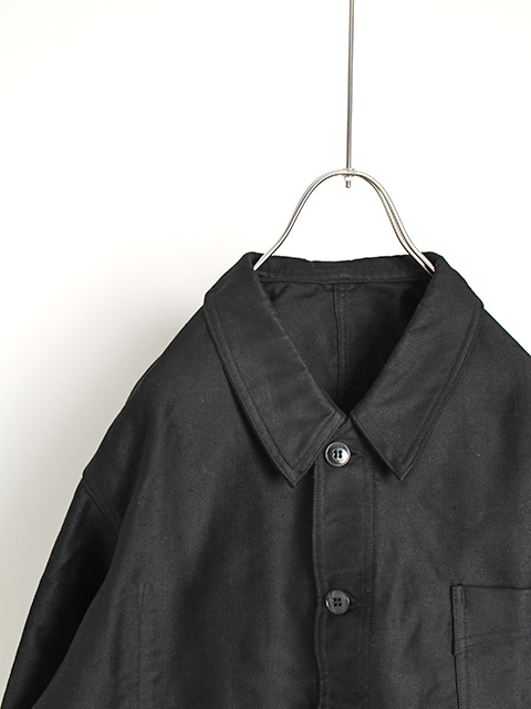 40～50s BLACK MOLESKIN FRENCH WORK JACKET ブラックモールスキンフレンチワークジャケット