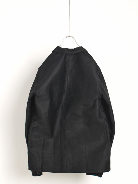 40～50s BLACK MOLESKIN FRENCH WORK JACKET -OIKOS 毎日を楽しく豊か 