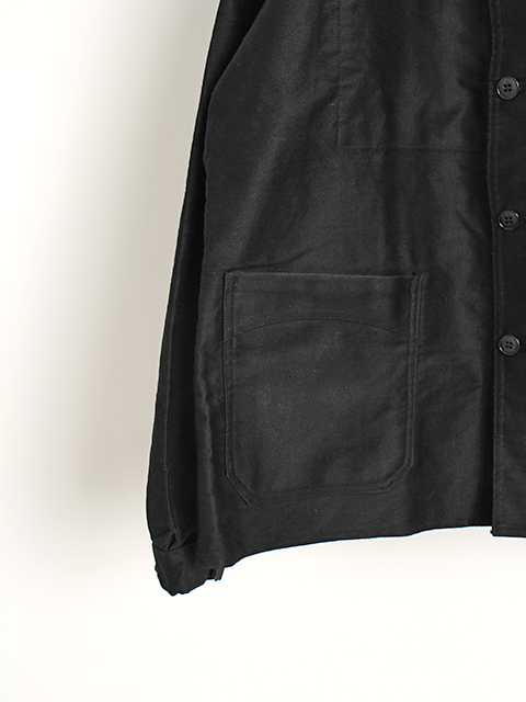 40～50s BLACK MOLESKIN FRENCH WORK JACKET ブラックモールスキンフレンチワークジャケット