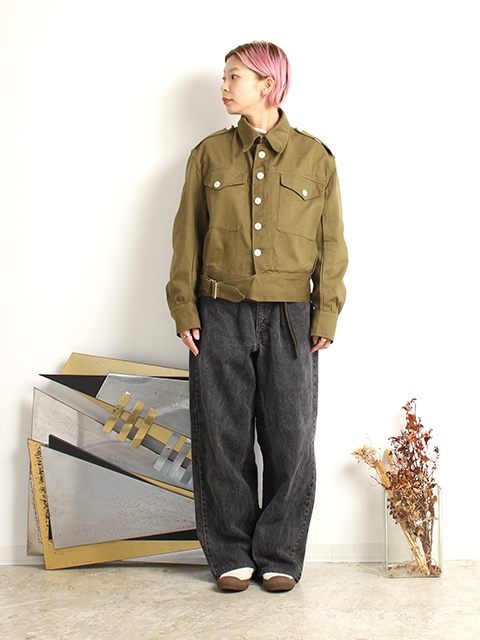 40s BRITISH ARMY BATTLE DRESS DRILL JACKET -OIKOS 毎日を楽しく豊か ...