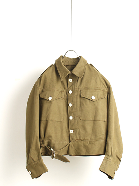 40s BRITISH ARMY BATTLE DRESS DRILL JACKET -OIKOS 毎日を楽しく豊か 