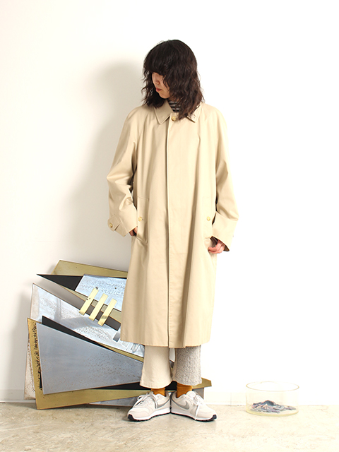 USED】80s BURBERRY SOUTIEN COLLAR COAT-OIKOS 毎日を楽しく