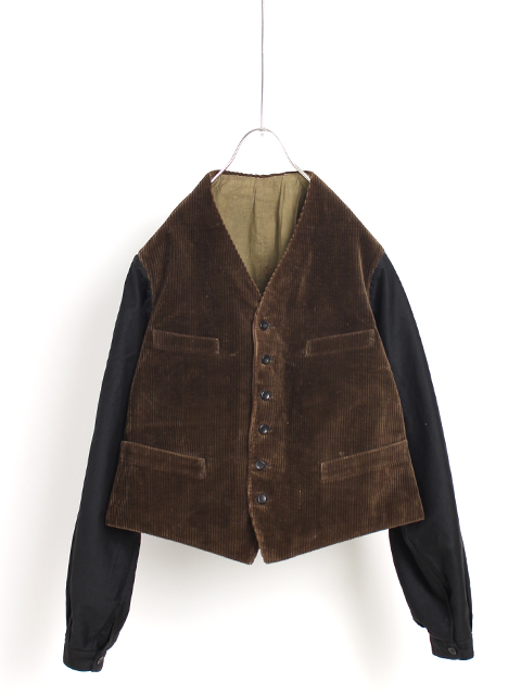 30s CORDUROY TWILL VEST JACKET-OIKOS 毎日を楽しく豊かにする洋服 