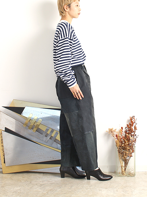 DUCK REMAKE WIDE EASY PANTS yoused ダックリメイクパッチワークワイドイージーパンツ