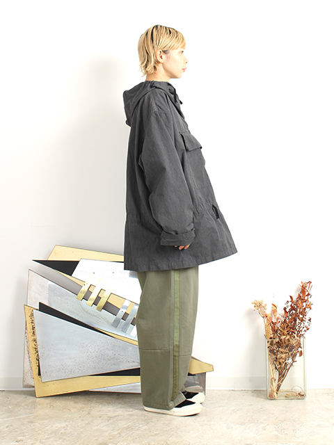 【USED】00s FRENCH ARMY ALPINE SMOCK OVERDYED フランス軍スノーパーカ黒染め