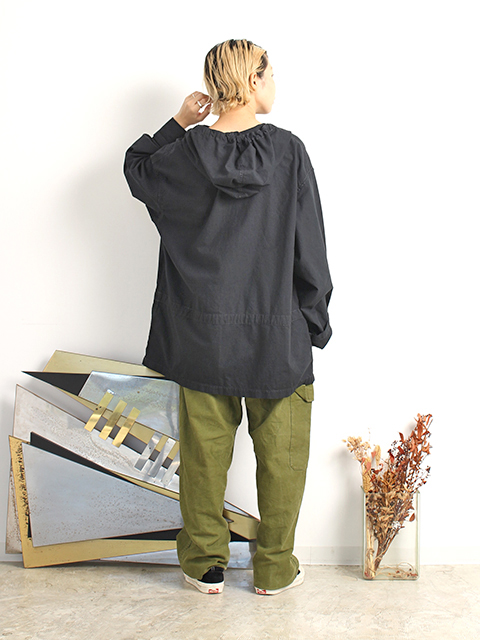 【USED】00s FRENCH ARMY ALPINE SMOCK OVERDYED フランス軍スノーパーカ黒染め