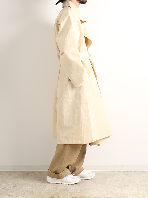 FRENCH ARMY HOSPITAL LINEN COAT-OIKOS 毎日を楽しく豊かにする洋服 