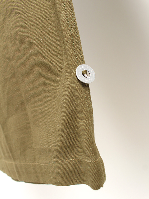 FRENCH ARMY M-47 CARGO TROUSERS 35SIZE ALUMI BUTTON フランス軍M47カーゴ35サイズアルミボタン