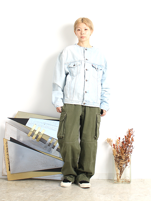 【USED】FRENCH ARMY M-47 CARGO PANTS SIZE-43? フランス軍M47カーゴパンツサイズ43?